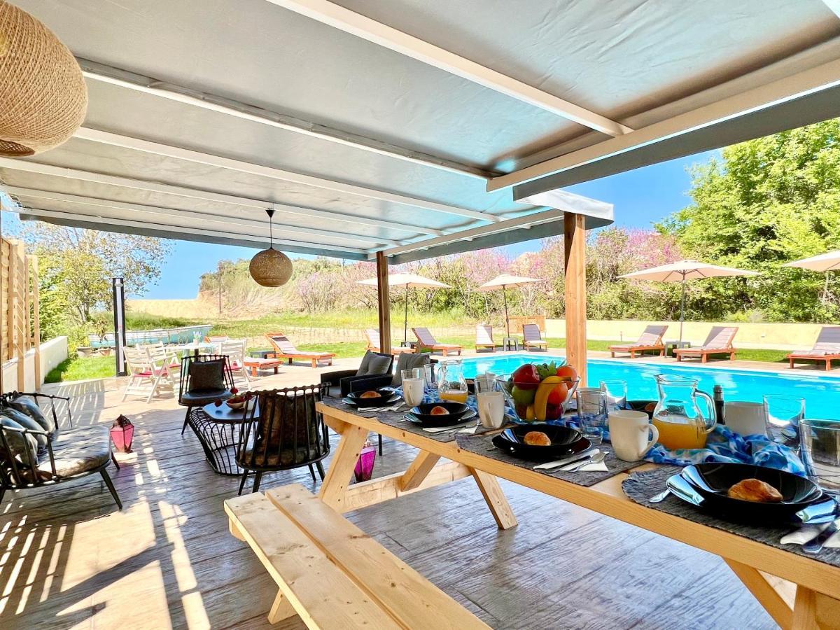 Beach Villa Verano With Private Pool By Dadovillas Sidárion المظهر الخارجي الصورة